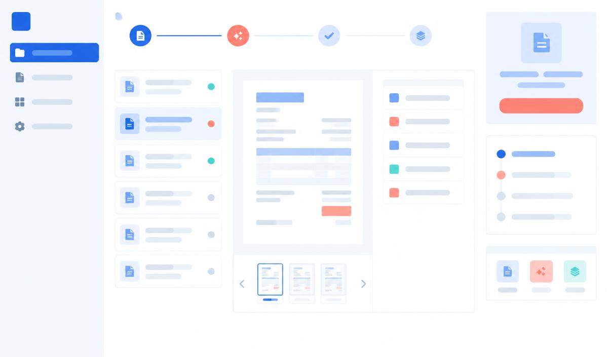 Workflow Automation SaaS — illustrative product interface concept, not a live screenshot